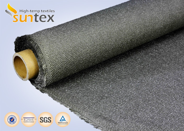 Flexible Expansion Joint Siliciate Coated Fiberglass Cloth With Wire Reinforced Glass Fabric
