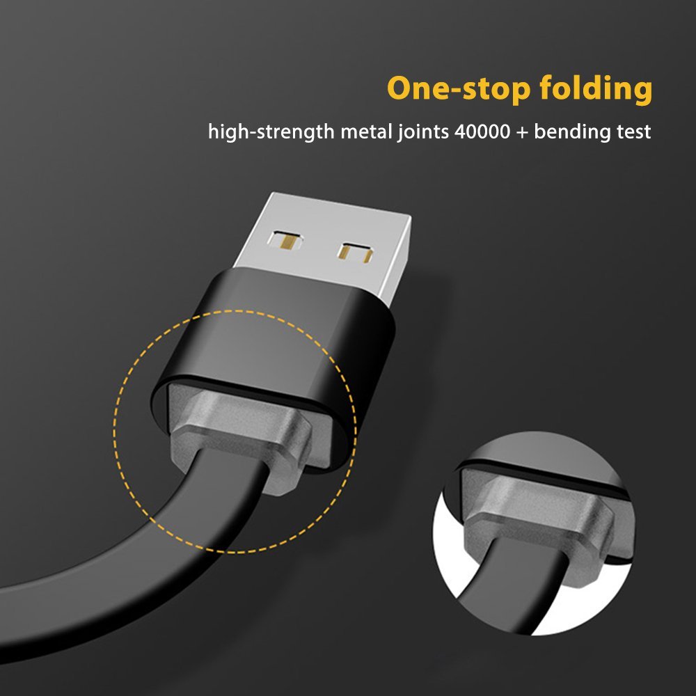 Retractable 3 In 1 Braided Charging Cable Widely Compatible High Durability