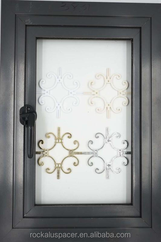 Uv Proof Flower Internal Georgian Bars For Double Glazing Door Decoration