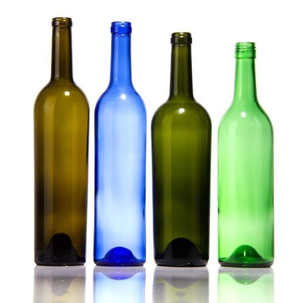 Industrial Beverage Custom 750ml Heavy Bottle Empty Glass Red Wine Bottle with