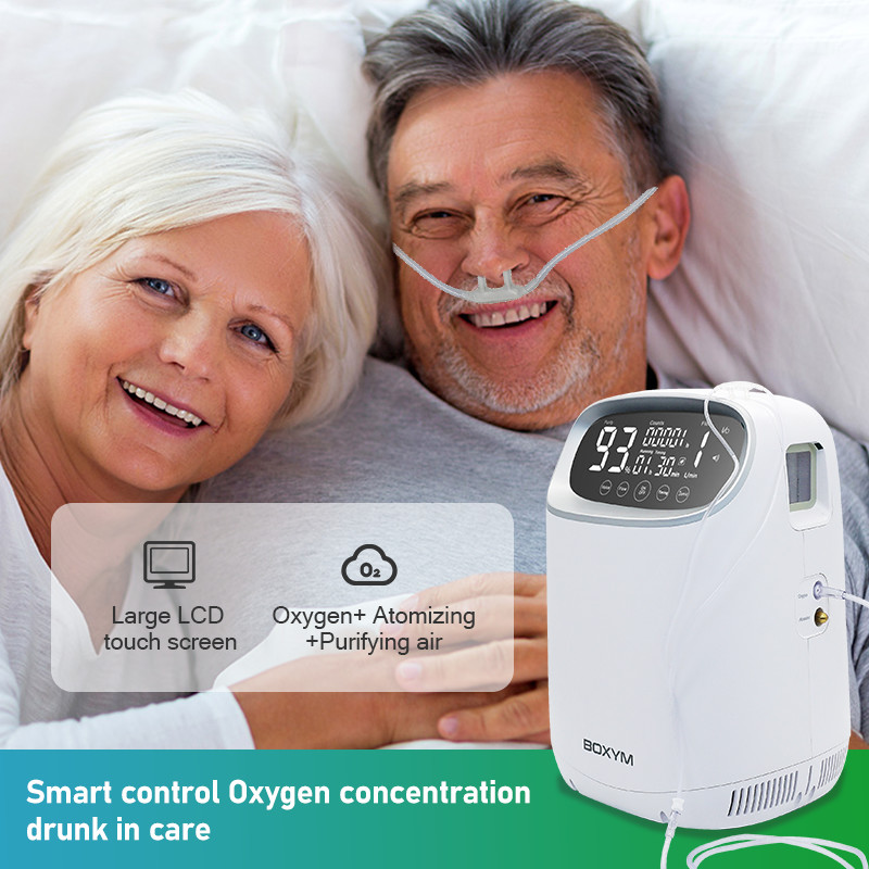 1L Lightweight Portable Oxygen Concentrator 6kg Remote Control