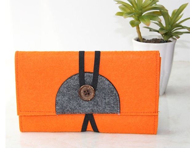 factory price high quality lovely felt coin wallet/coin purse