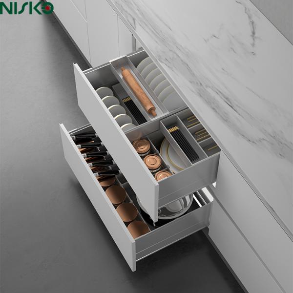 Quality 2-Tier Pull-Out Multi-Functional Kitchen baskets Organizer with Adjustable Sliding Trays for sale