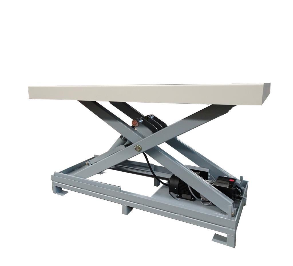 1000kg 2000kg Stationary Lift Table Electric Scissor Lift Fixed Single Scissor Lifting Platform Electric Hydraulic Lift Table