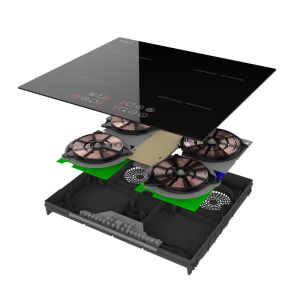 High-Efficiency Glass Panel Built-In Induction Hob With Timer Function & 10