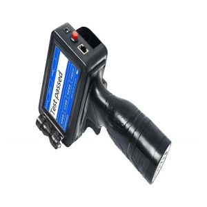 Handheld portable inkjet printer for plastic bag date time coding