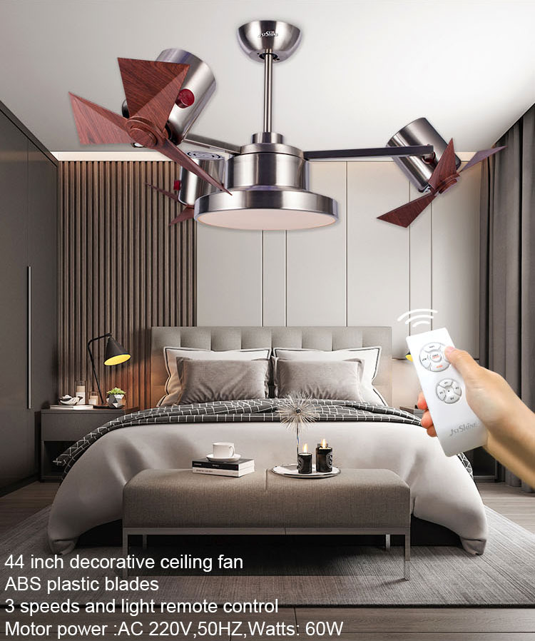 44" ABS Plastic Blades LED Ceiling Fan with AC Motor and Lighting Solutions Service