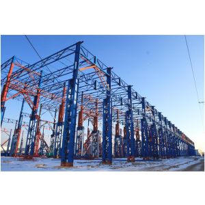 China Customized Galvanized Prefabricated Steel Structure Building with Strength Bolt Connection on sale