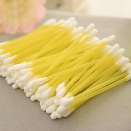 S&J Disposable Swabs Medical Disinfect Cotton Swab Buds Multi-color Sturdy