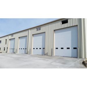 Wind Resistant Overhead Sectional Door Customized Noise Reduction Insulation