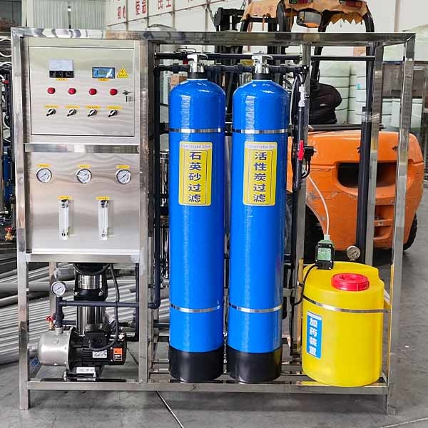 0.5 Tons Reverse Osmosis Water Treatment Equipm Double Stage Reverse Osmosis Filter System For Pure Water Production