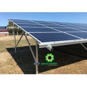  Anodized Aluminum Ground Mount Solar Racking Systems With CE Certificate Manufactures