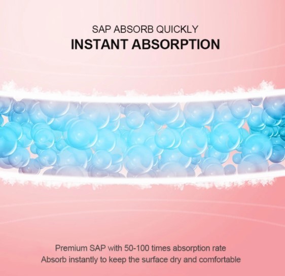 245mm Breathable Organic Female Sanitary Pads Without Flavor
