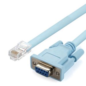 1.8M RS232 DB9 PIN Female to RJ45 Network Console Cable for Cisco Router Switch