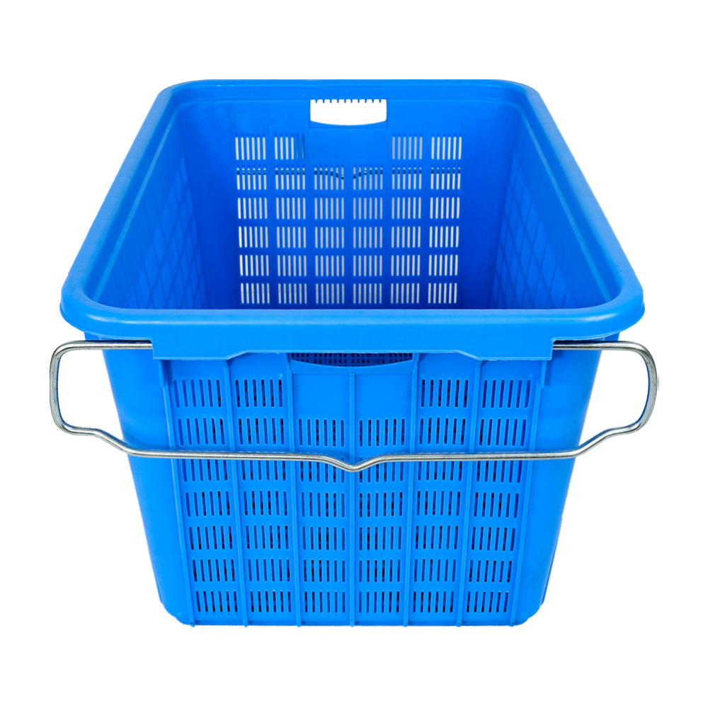 Convenient Handle Collapsible PP Fruit Vegetable Seafood Crates for Easy Storage
