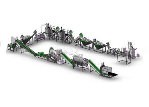  1500kgh Plastic Recycling Washing Machine 90KW Debaler Pet Washing Line Manufactures