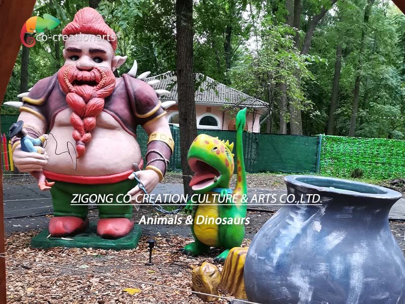 Customizable Landscape Decoration Theme Park Animatronics Characters