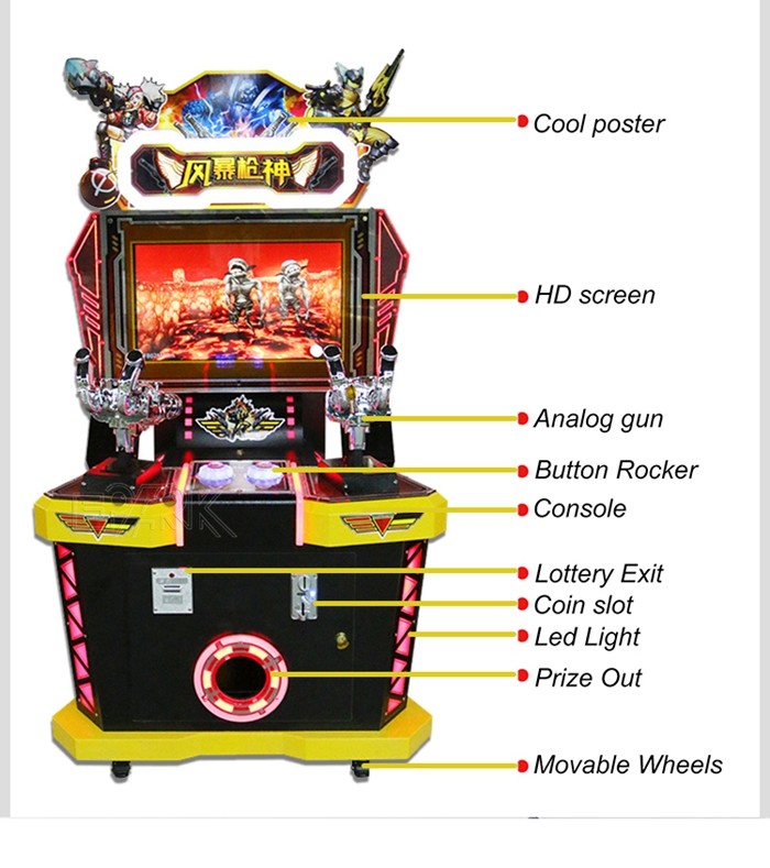 Storm Gun Shooting Coin Amusement Arcade Game Machine Storm Gun Games