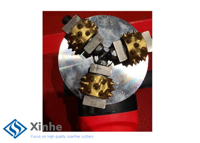 Rotary Bush Hammer Tungsten Carbide Cutters On Floor Grinders Scarifier Concrete Milling Machine Cutters
