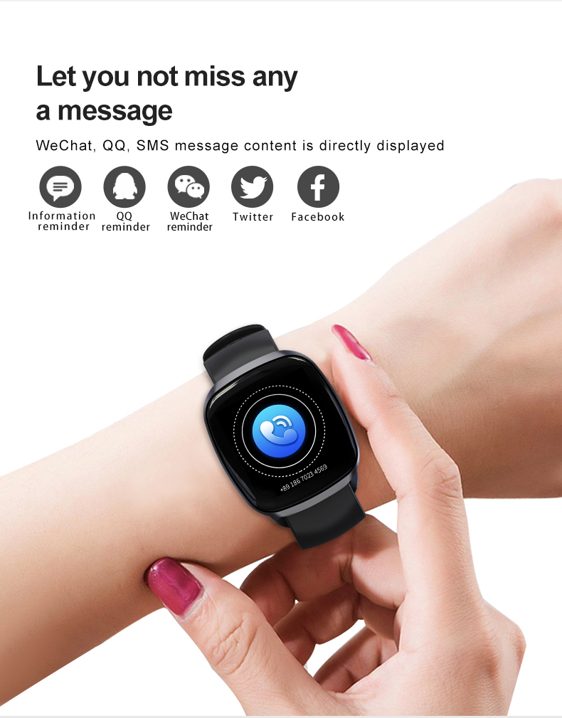 IP67 Blood Pressure Smartwatch GT105 Health Heart Rate Android For Apple Watch