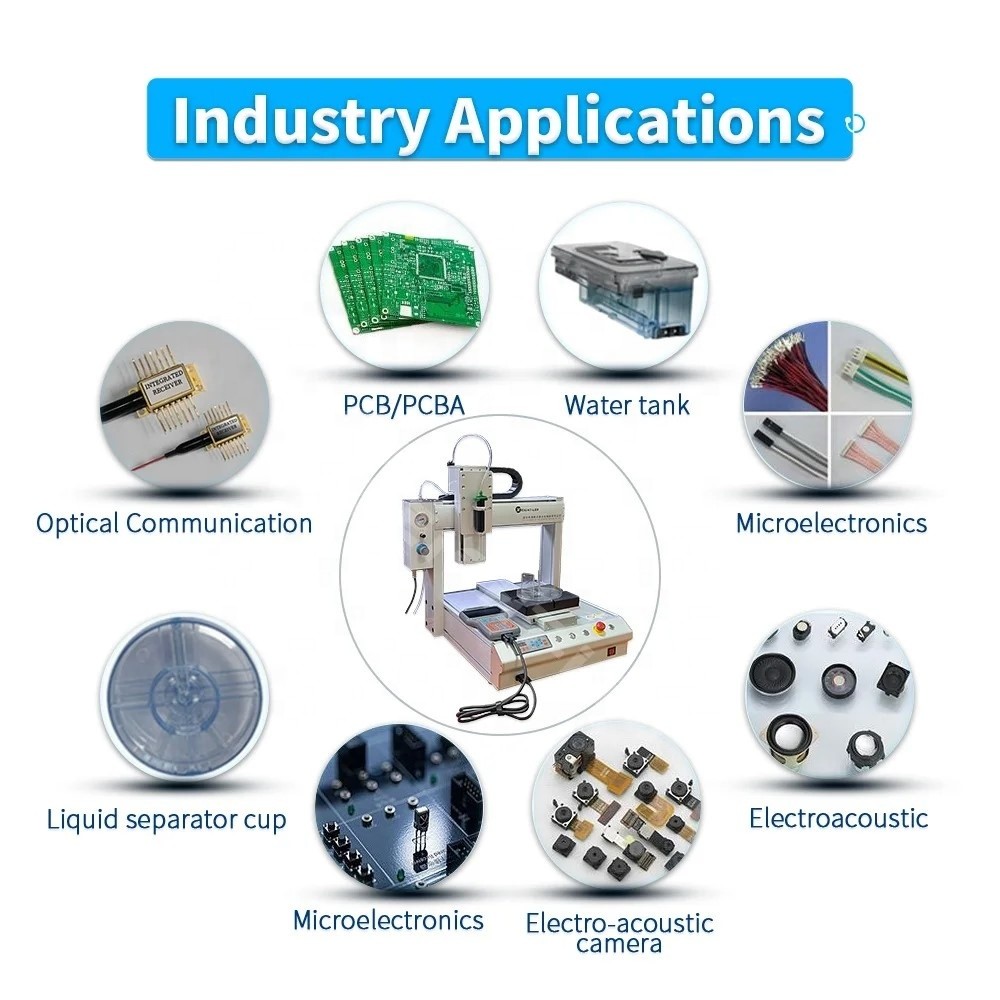 Fully Automatic Glue Dispenser for Metal parts & Customized Functions