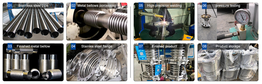 304/316L Stainless Steel Expansion Joint Metal Bellows Compensator For Pipeline