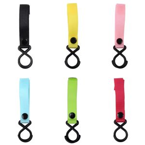 Colorful Hanging Stroller Hooks Reusable Flexible Hook Loop Holder Hook Hanger Strap
