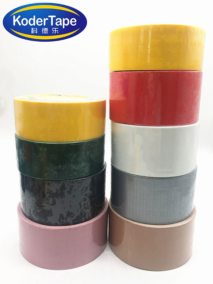 Pe film Adhesive Non Reflective Single-Side Yellow Cloth Duct Tape Wholesale