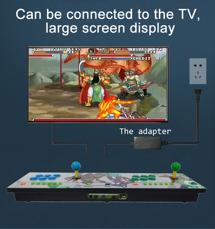 Video Game 3D Pandora Box Arcade Game Console For Double Players