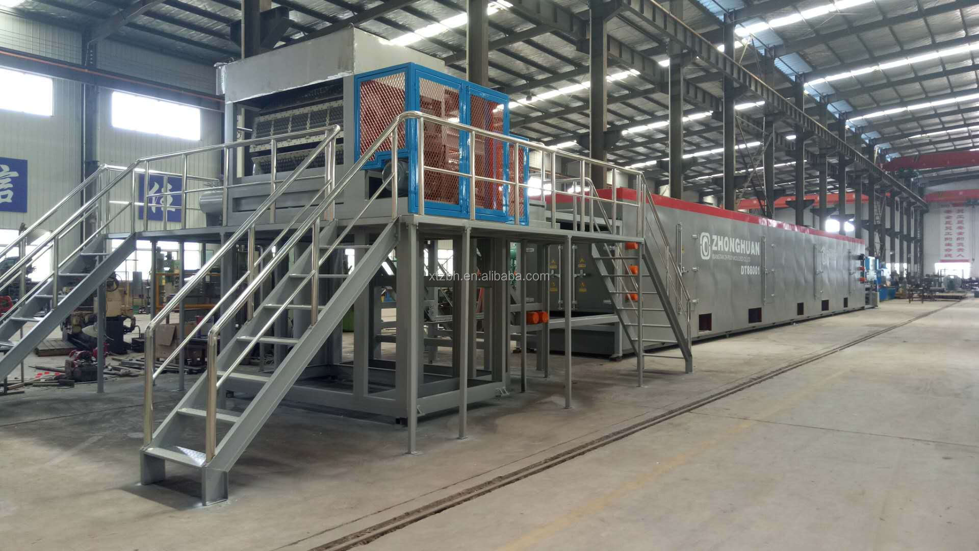 Waste Paper Rotary Egg Tray Machine Line 7200 pcs/hr