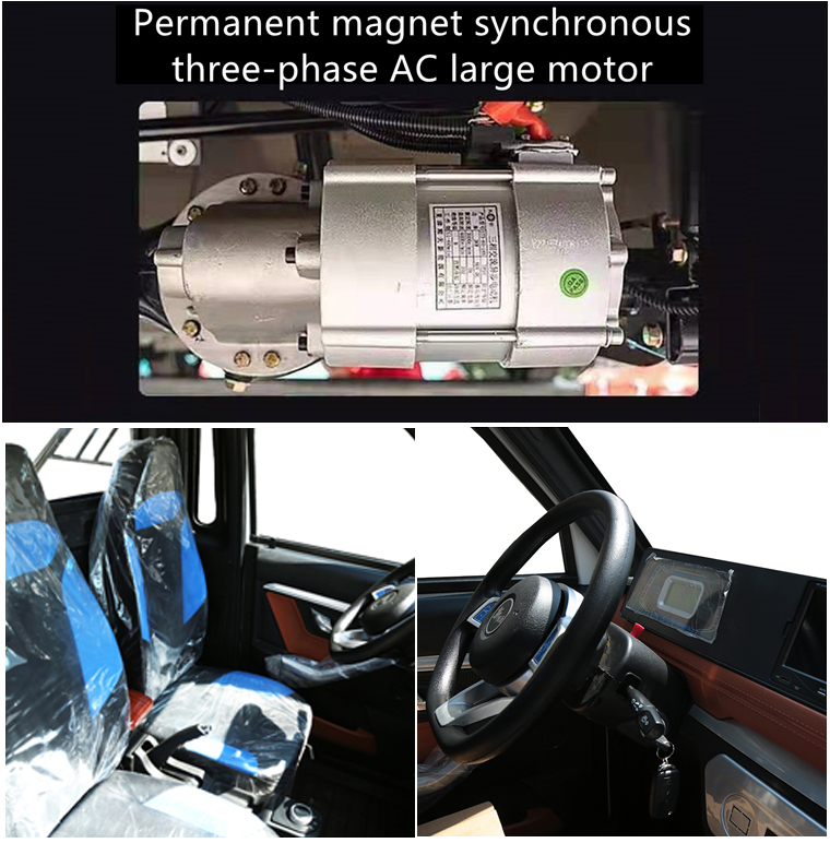 Customized Leather Electric Pickup Truck with 1500W Motor and 8-10 Hours Charging Time