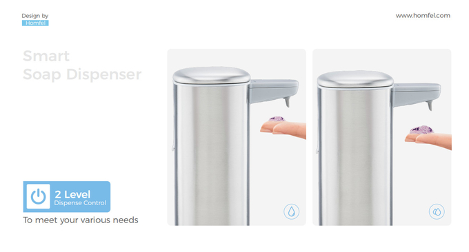 Bathroom Automatic Liquid Foam Soap Pump With Touch-Free Rechargeable Technology And Waterproof Design