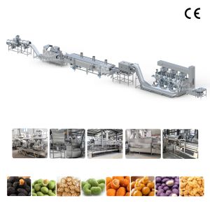 Fulliy Automatic Controlled Advanced Peanut Coating Frying And Flavoring
