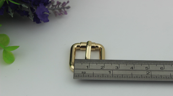 Reversible Belt Nickel Color Metal Pin Buckle Zinc Alloy 16 MM Roller Buckle For Handbag