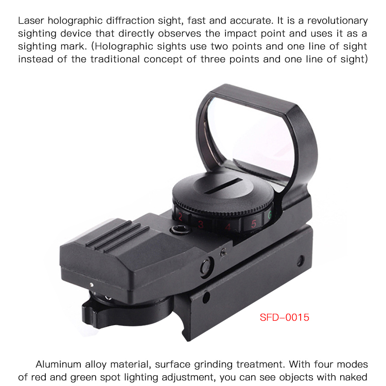 RichFire 4 reticle reflex sight 11mm 20mm red green dot