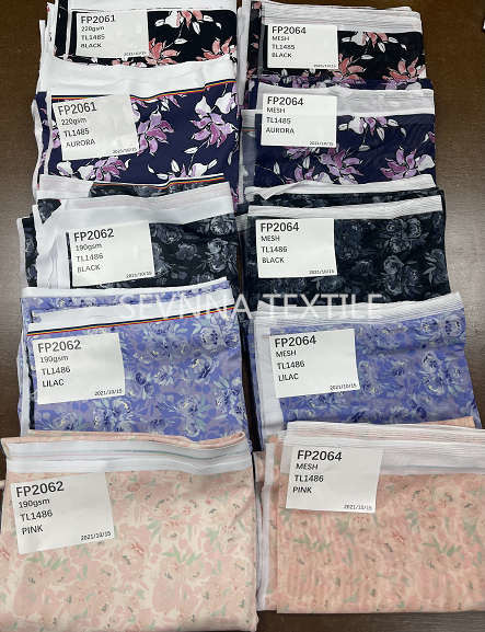 Pill Resistant Recycled Swimwear Fabric For Color Lab Dips Digital Printed Strike Offs