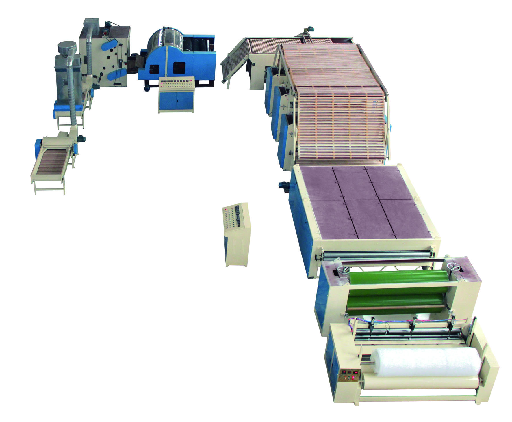 Interling Soft Thermo Bonded Non Woven Wadding Production Line Plant