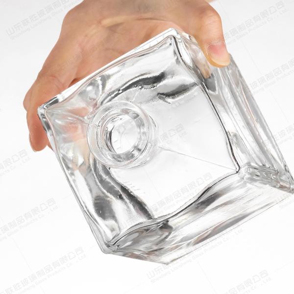 Hot Stamping Clear Empty Vodka Glass Wine Bottle 200ml 375ml Transparent Red
