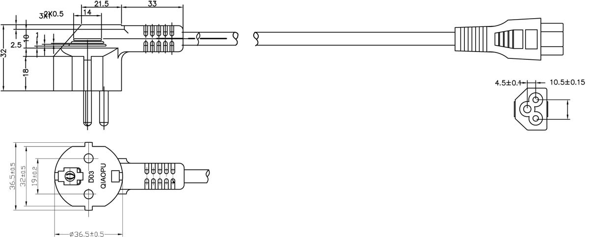 power cord One stop manufactuer 90 degree power cord with worldwide certificates power cords extesion cords VDE /UC/SAA/