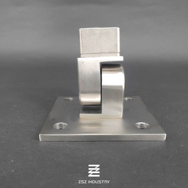 27mm Height Railing Post Base Custom Size Corrosion Resistance ISO9001
