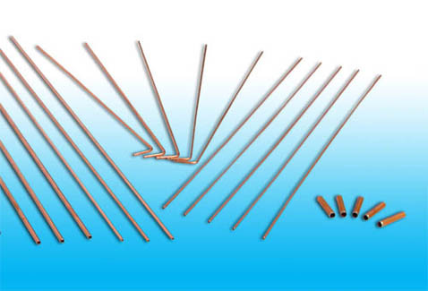 Low - Carbon Coating Copper Pipes For Chiller Passed ISO9001