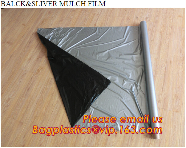 Transparent / Black / Silver / White color Plastic PE LDPE Agriculture Mulching Film,panda strawberry mulch film/black w