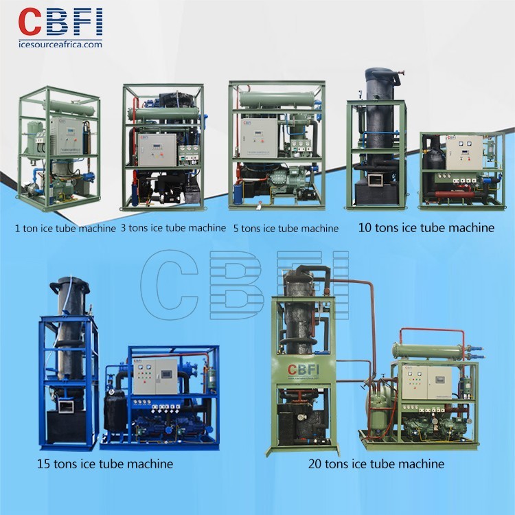 3 ton Hollow Crystal Tube Ice Maker / Industrial Ice Making Machine