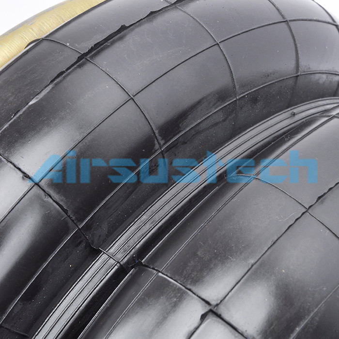 W01-M58-6109 Double Convoluted Air Bags 3/4 BSP Rubber Air Spring For Trucks