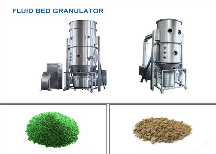 SUS304 60kg Vertical Fluidized Bed Dryer For Milk Juice Powder Granules