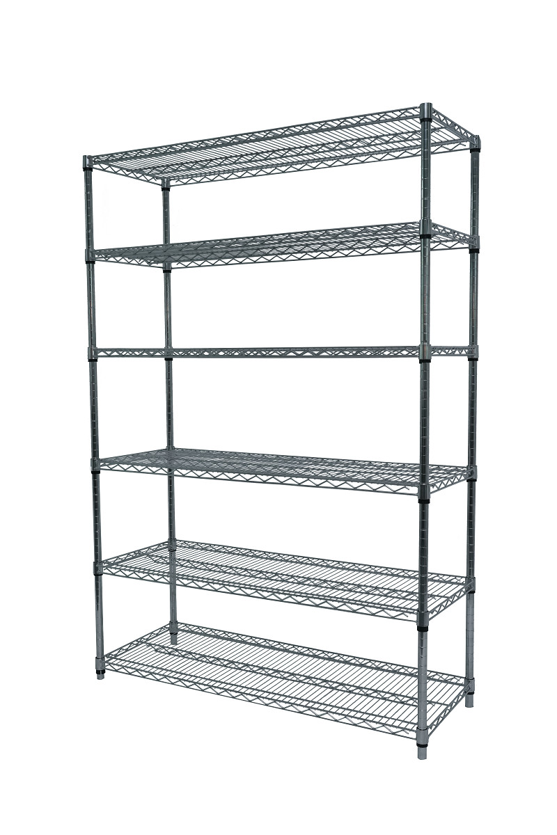 Customized ESD Storage 4 Layers Shelf Trolley Wire Mesh shelving Cart