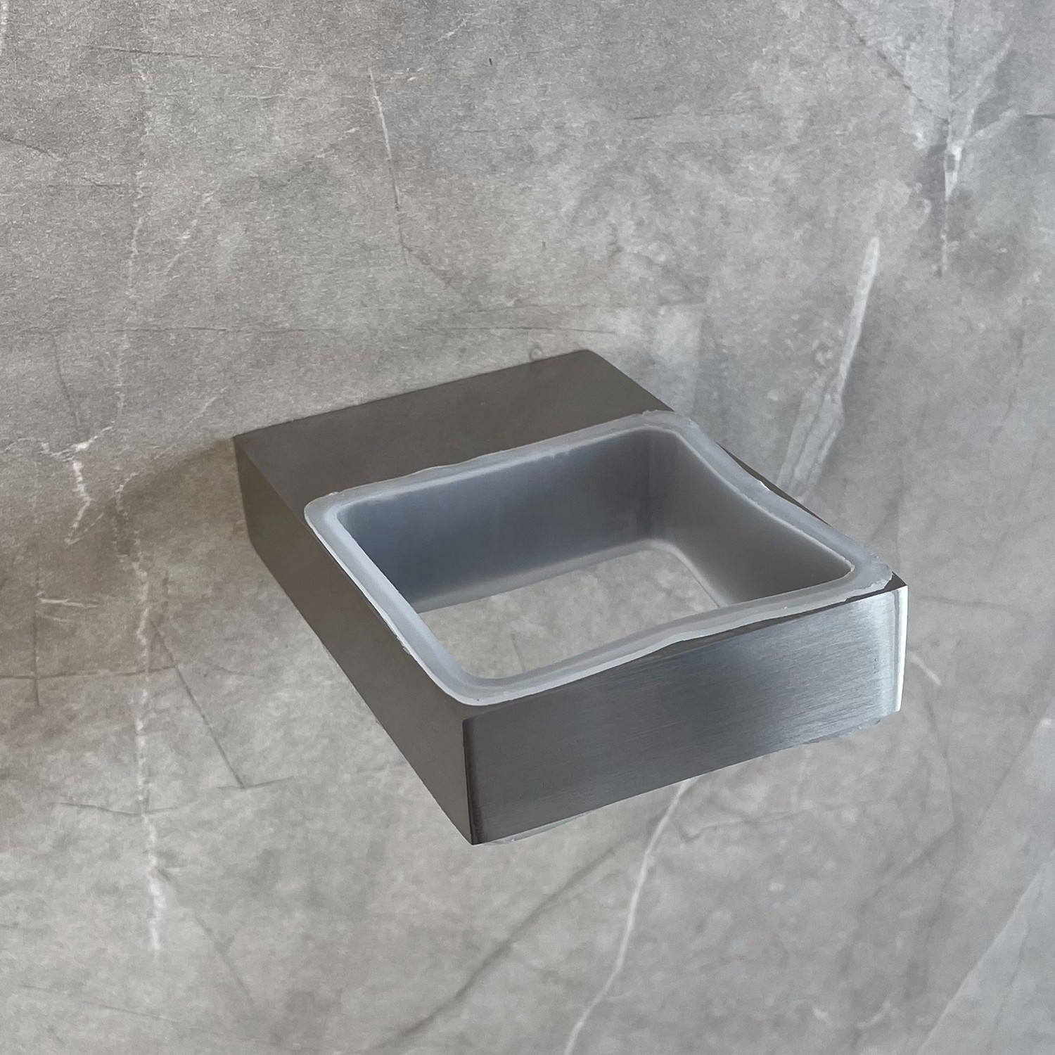 Stainless Steel Soap Dish Holders Glass Wall Mounted Bathroom Accessories
