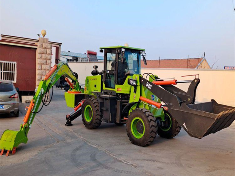 6.5ton Multifunction 4x4 Elite machinery backhoe loader with auger
