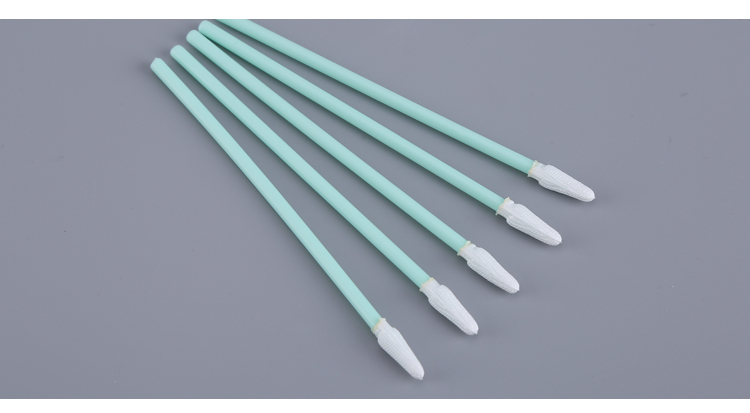 154 Mm Foam Cleaning Swabs , DSLR Wood Stick Cotton Swabs Printer Head