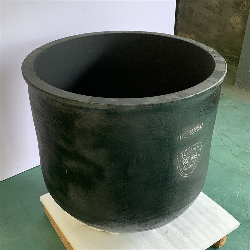 Metal Melting Silicon Carbide Graphite Crucible Round Low Slag Adherence